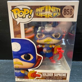 2021 Funko Pop Marvel Soldier Supreme Infinity Warps #858 Sealed With Protector