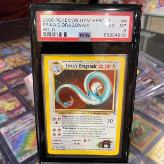 2000 Pokemon Erika's Dragonair Gym Heroes #4 Holo PSA 6 Excellent Mint