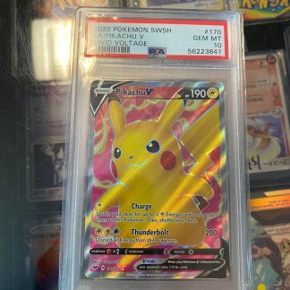 2020 Pokemon Pikachu V Sword & Shield Vivid Voltage #170 PSA 10 Gem Mint
