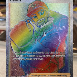 2021 Pokemon Peony Chilling Reign 220 of 198 Rainbow Holo Mint