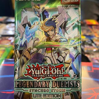 2020 1st Edition Shonen Jump Yu Gi Oh Legendary Duelists Synchro Storm Lite Edition 3 Card Pack Sealed