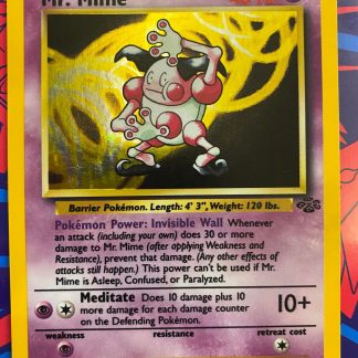 1999 Pokemon Mr. Mime Jungle Set Holo Foil 6 of 64 Lightly Played