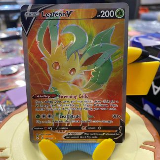 2021 Pokemon Leafeon V Full Art Evolving Skies 166 of 203 Holo Mint