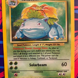 1999 Pokemon Venusaur Base Set 15 of 102 Holo Lightly Played