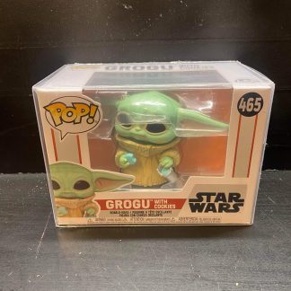 2021 Funko Pop Grogu With Cookies The Mandalorian Star Wars #465 Sealed With Protector
