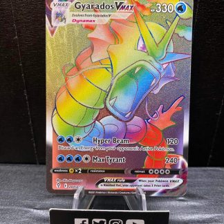 2021 Pokemon Gyarados Vmax Evolving Skies Rainbow Holo Mint
