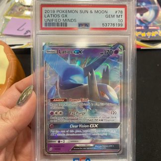 2019 Pokemon Latios GX Sun & Moon Unified Minds #78 PSA 10 Gem Mint