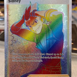 2021 Pokemon Sidney Trainer Fusion Strike 279 of 264 Rainbow Holo Mint
