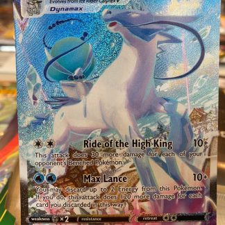 2021 Pokemo Ice Rider Calyrex Vmax Alternate Art Chilling Reign 203 of 198 Holo Mint