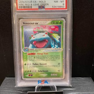 2004 Pokemon Venusaur EX Holo EX Fire Red & Leaf Green #112 PSA 8 Near Mint/Mint