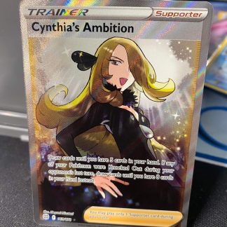 2022 Pokemon Cynthia’s Ambition Brilliant Stars Full Art 169 of 172 Holo Mint