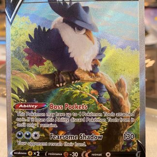 2022 Pokemon Honchkrow V Alternate Full Art Brilliant Stars 162 of 172 Holo Moderately Played