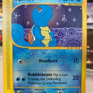 2002 Pokemon Squirtle Expedition 132 of 165 eReader Lightly Played