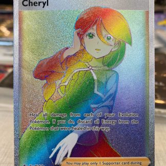 2021 Pokemon Cheryl Trainer Battle Styles 173 of 163 Rainbow Holo Mint