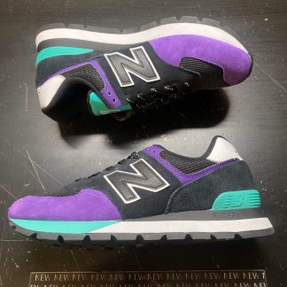 2021 New Balance 574 Rugged Black Prism Purple Men