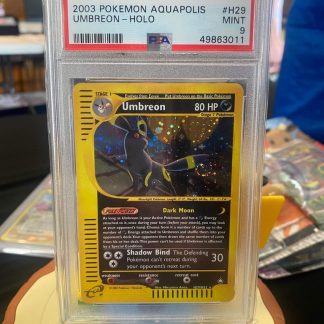 2003 Pokemon Umbreon Aquapolis #H29 Holo PSA 9 Mint