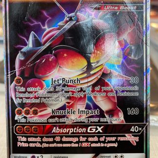 2017 Pokemon Buzzwole Crimson Invasion 57 of 111 Holo Damaged