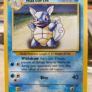 1999 Pokemon Wartortle Uncommon Base Set 42 of 102 Mint