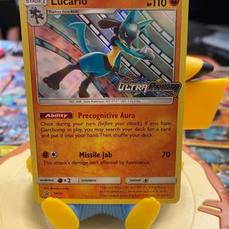 2019 Pokemon Lucario Sun & Moon Ultra Prism SM95 Holo Mint