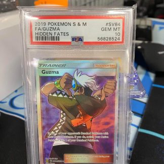 2019 Pokemon Guzma Sun & Moon Hidden Fates #SV84 PSA 10 Gem Mint