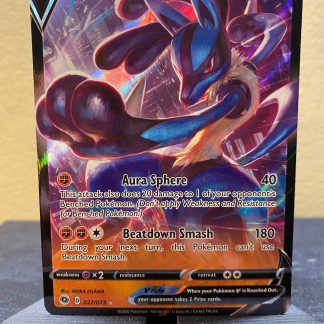 2020 Pokemon Lucario v Champion's Path 027 of 073 Holo Mint