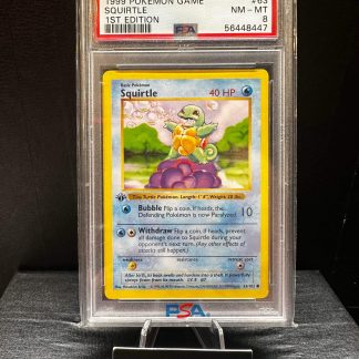 1999 1st Edition Pokemon Squirtle Game #63 PSA 8 Near Mint