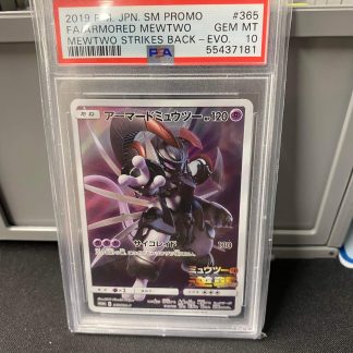 2019 Japanese Pokemon Armored Mewtwo SM Promo Mewtwo Strikes Back Evolution #365 PSA 10 Gem Mint
