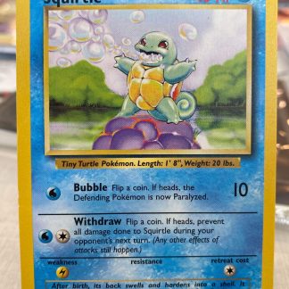 1999 Pokemon Squirtle Base Set 63 of 102 Mint