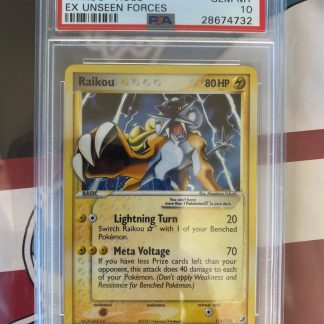 2005 Pokemon Raikou EX Unseen Forces Gold Star #114 Holo PSA 10 Gem Mint