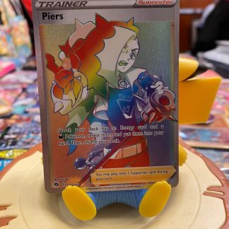 2020 Pokemon Piers Trainer Champion's Path 078 of 073 Rainbow Holo Mint
