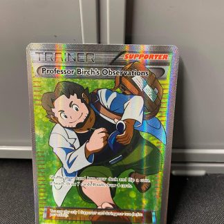 2015 Pokemon Professor Birch's Observation Full Art XY Primal Clash 159 of 160 Holo Lightly Played