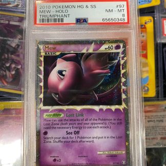 2010 Pokemon Mew HeartGold SoulSilver Triumphant #97 Holo PSA 8 Near Mint/Mint