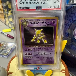 1997 Japanese Pokemon Dark Alakazam Rocket #65 Holo PSA 9 Mint