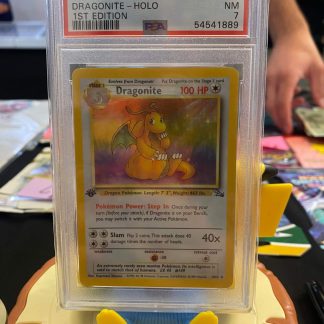 1999 1st Edition Pokemon Dragonite Fossil #4 Holo PSA 7 Near Mint