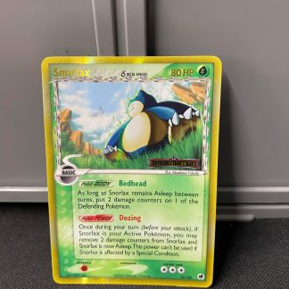2006 Pokeon Snorlax Draong Frontiers Stamped 10 of 101 Holo Lightly Played