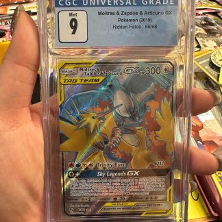 2019 Pokemon Moltres & Zapdos & Articuno GX Hidden Fates 66 of 68 CGC 9 Mint