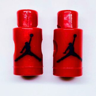 Nike Air Jordan VI Lace Locks Dark Red Base Black Jumpman