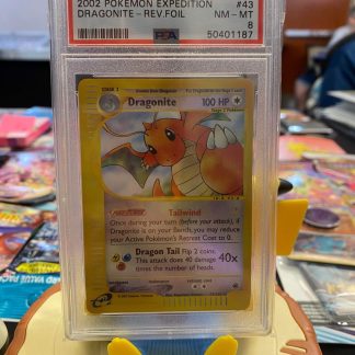 2002 Pokemon Dragonite Expedition #43 Reverse Holo PSA 8 Near Mint