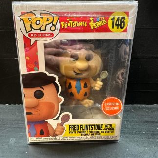 2021 Funko Pop AD Icons Fred Flinstone The Flinstones Fruity Pebbles #146 GameStop Exclusive Sealed With Protector