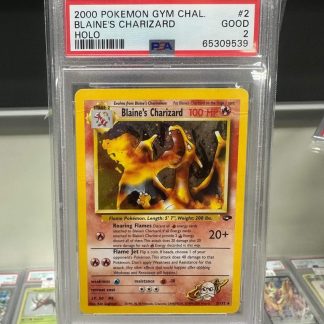 2000 Pokemon Blaine's Charizard Gym Challenge #2 Holo PSA 2 Good