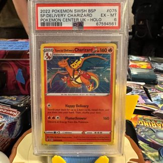 2022 Pokemon Special Delivery Charizard Pokemon Center UK #075 Holo PSA 6 Excellent Mint