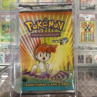 2000 1st Edition Pokemon Misty Gym Heroes Booster Pack Sealed with Protector
