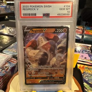 2020 Pokemon Regirock V Sword & Shield #104 PSA 10 Gem Mint