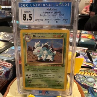 1999 1st Edition Pokemon Nidorina Jungle 40 of 64 CGC 8.5 Near Mint/Mint+