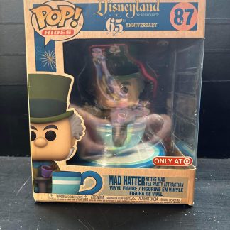 2020 Funko Pop Rides Mad Hatter #87 Disneyland 65th Anniversary Target Exclusive Sealed