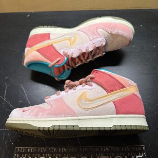 2021 Nike Dunk Mid Social Status Free Lunch Strawberry Milk Men