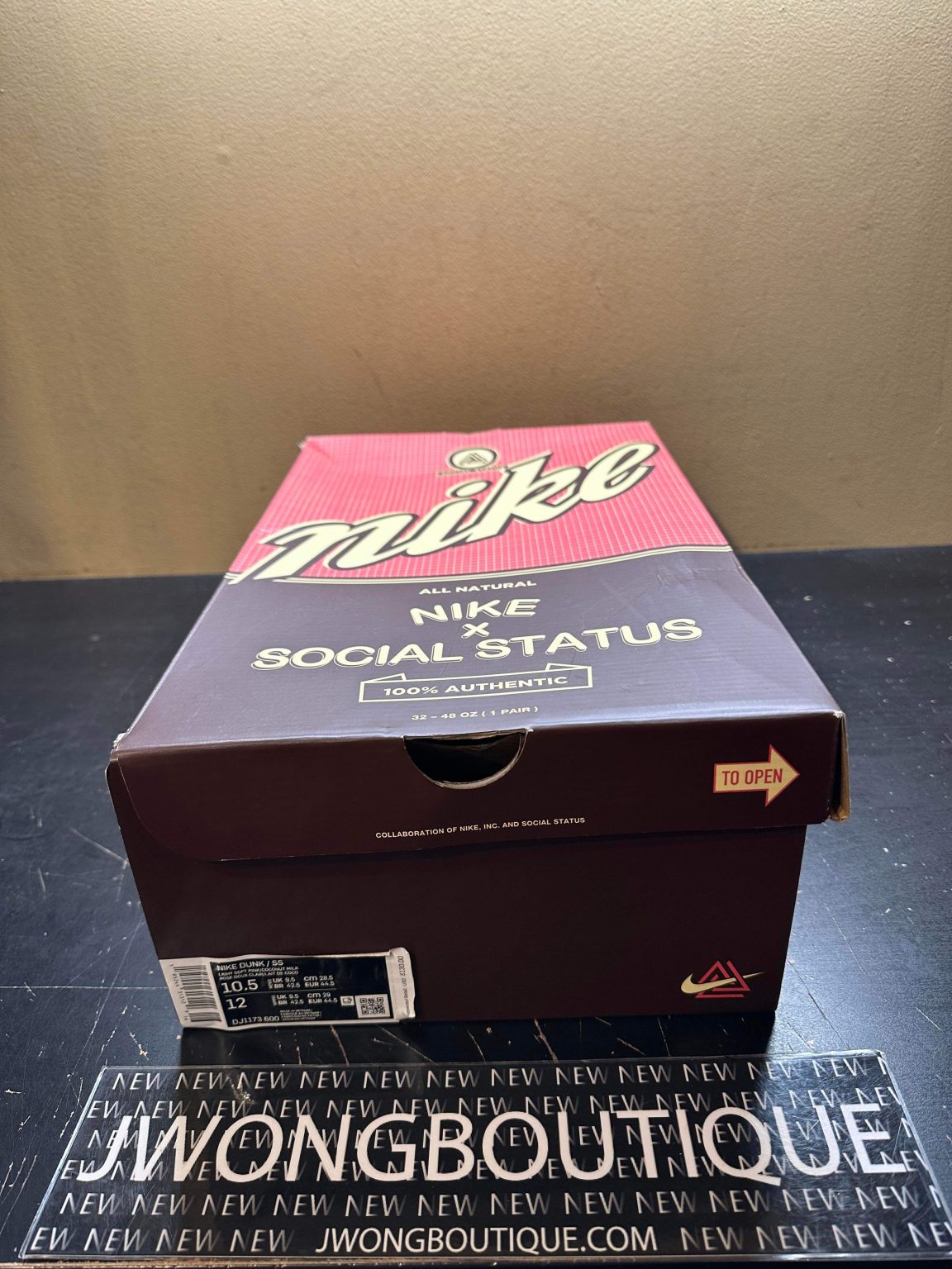 2021 Nike Dunk Mid Social Status Free Lunch Strawberry Milk Men Jwong