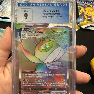 2021 Pokemon Celebi Vmax Chilling Reign 199 of 198 CGC 9 Mint