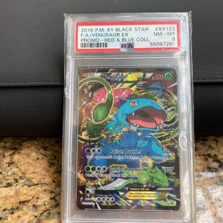 2016 Pokemon Venusaur EX XY Black Star Promo Red & Blue Collection #XY123 PSA 8 Near Mint
