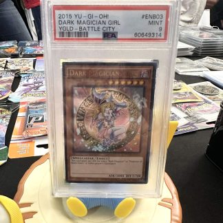 2015 Yu-Gi-Oh Dark Magician Girl YGLD Battle City #ENB03 PSA 9 Mint